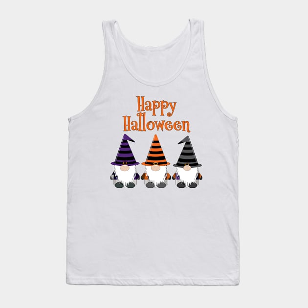 Happy Halloween Gnomes Tank Top by KevinWillms1